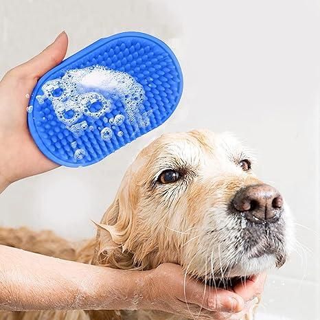 Pet Bath Brush Dog, Cat Washing Brush Rubber (Pack of 2)