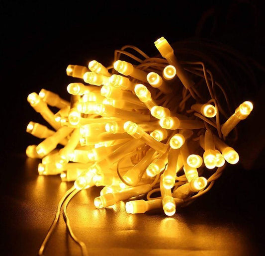 11 Meter 40 Still LED Warm White Power Pixel LED String Light | 36 Feet for Home Decor (Pack of 2)